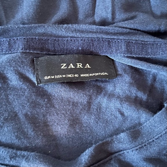 ZARA Casual Three Quarter Length Sleeve Tee - Picture 5 of 8